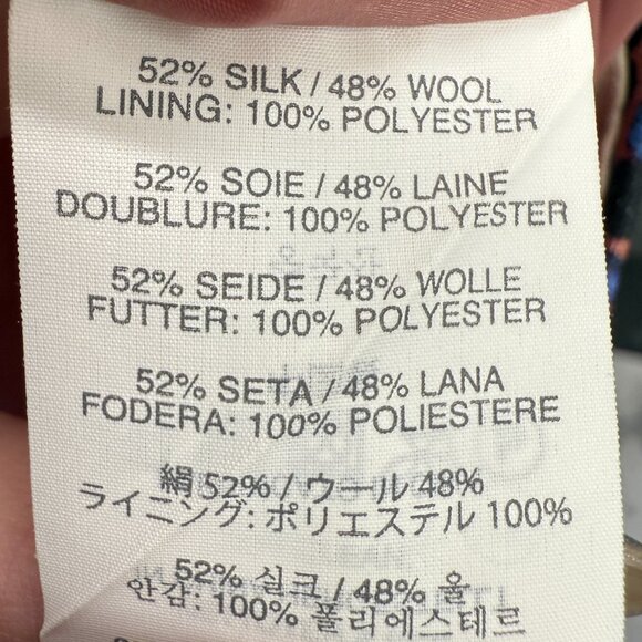 EUC Women's J. CREW Collection Silk and Wool Blend Floral Lined Pants | Size 2 - Picture 10 of 12